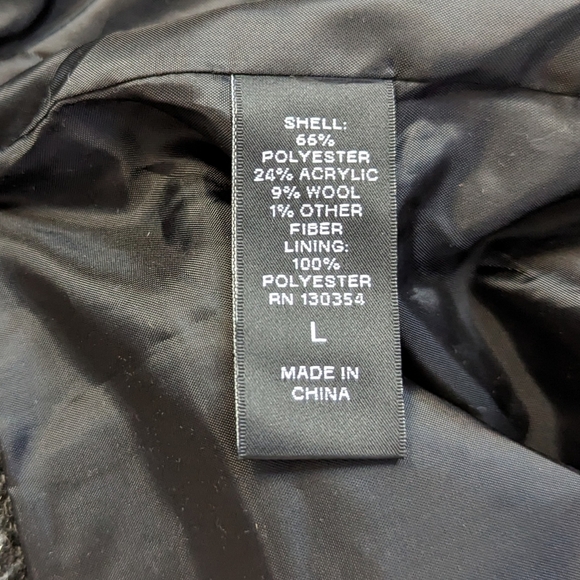 NWT Karl Lagerfeld Gray/Black Tweed Skirt/Jacket Set Size L - Picture 9 of 15